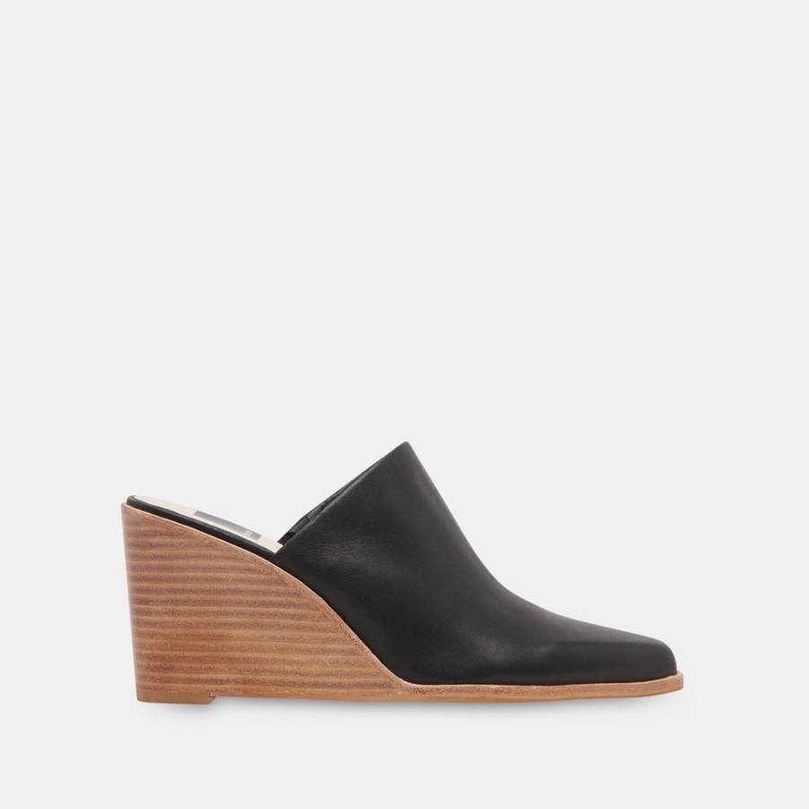 Wedges DOLCE VITA | Beema Mules Black Leather