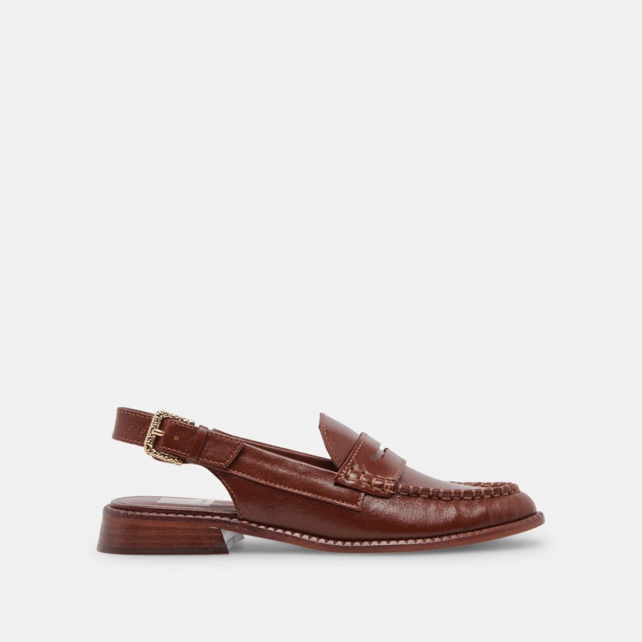 Flats & Loafers DOLCE VITA | Hardi Loafers Brown Crinkle Patent