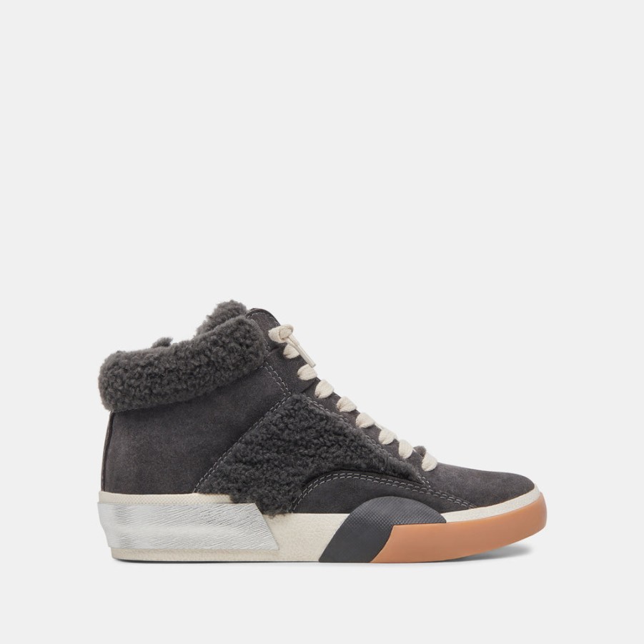 Sneakers DOLCE VITA | Zilvia Plush Sneakers Anthracite Suede