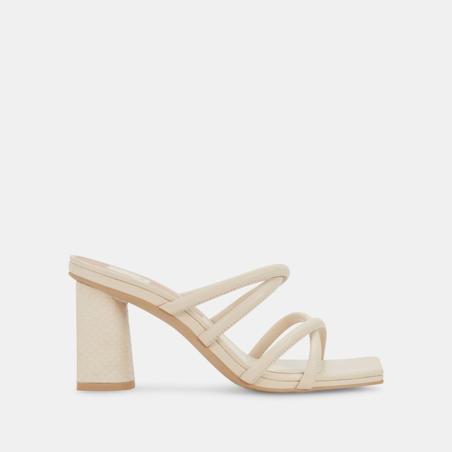 Sandals DOLCE VITA | Patsi Wide Heels Ivory Leather