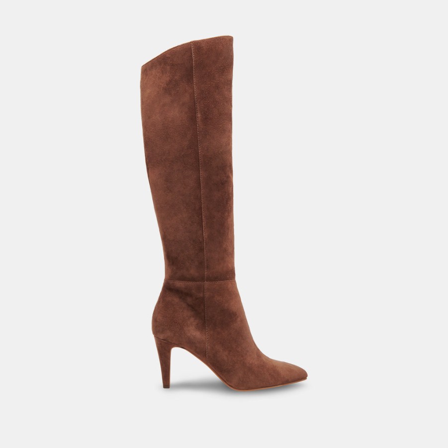 Boots & Booties DOLCE VITA | Haze Wide Calf Boots Cocoa Suede