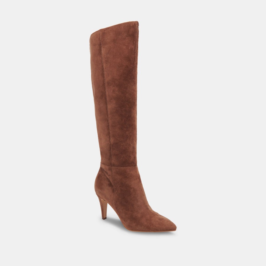 Boots & Booties DOLCE VITA | Haze Wide Calf Boots Cocoa Suede