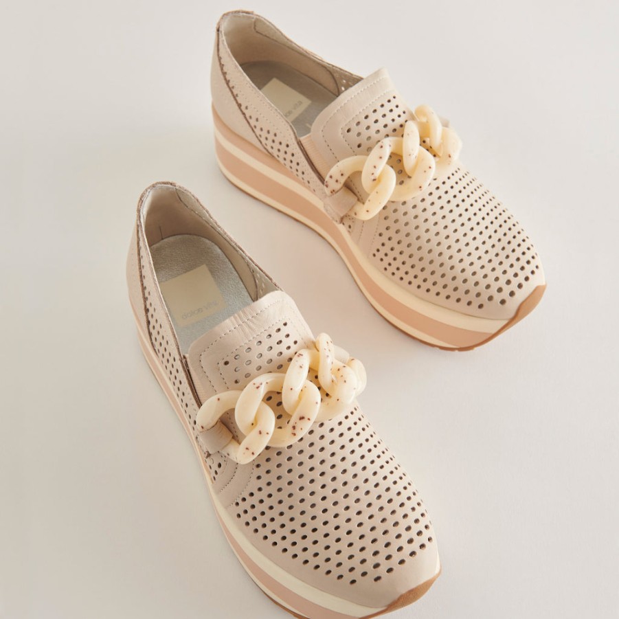 Sneakers DOLCE VITA | Jhenee Perforated Sneakers Sand Nubuck