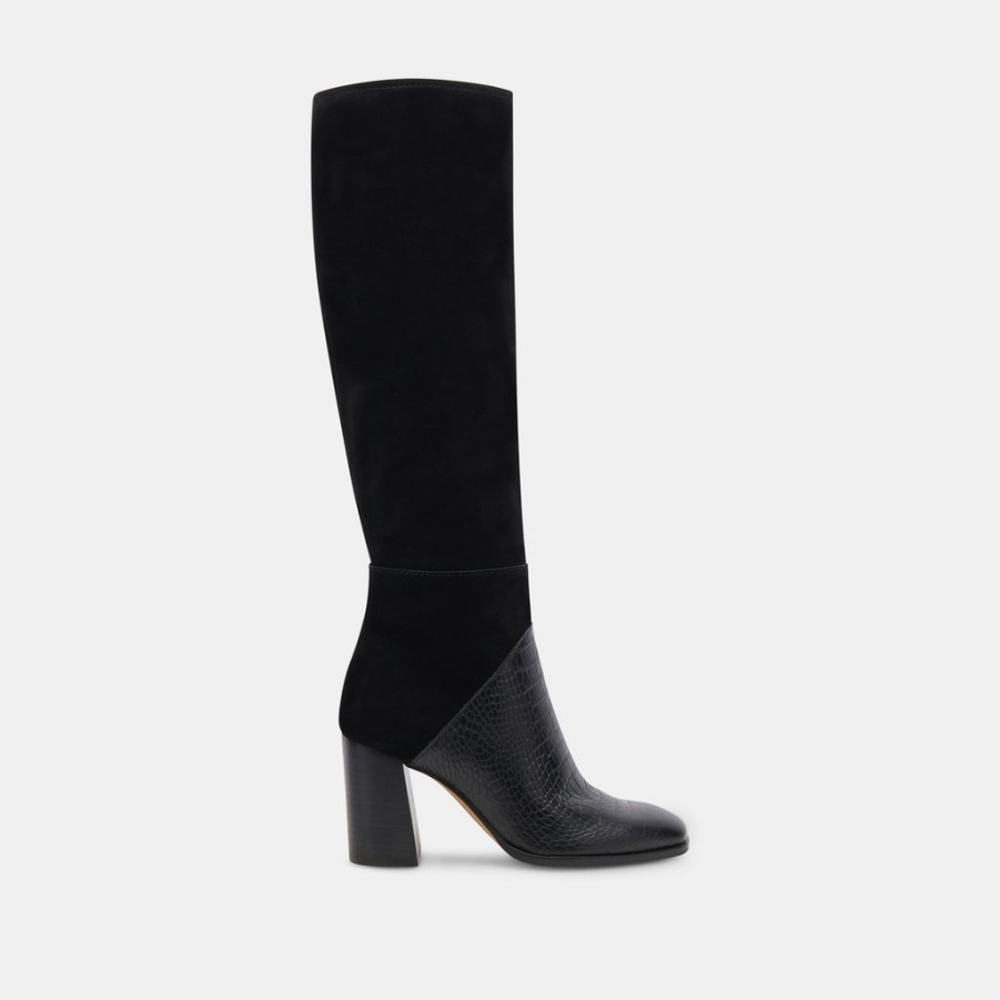 Boots & Booties DOLCE VITA | Fynn Boots Black Multi Embossed Leather