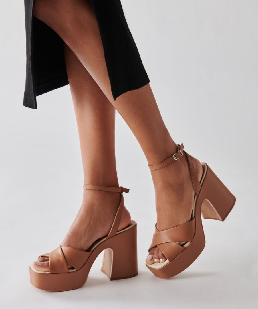 Wedges DOLCE VITA | Wessi Heels Caramel Leather