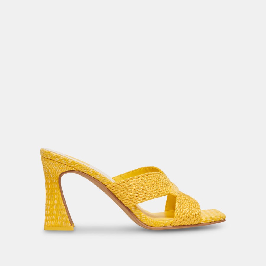 Heels DOLCE VITA | Nitro Heels Yellow Raffia