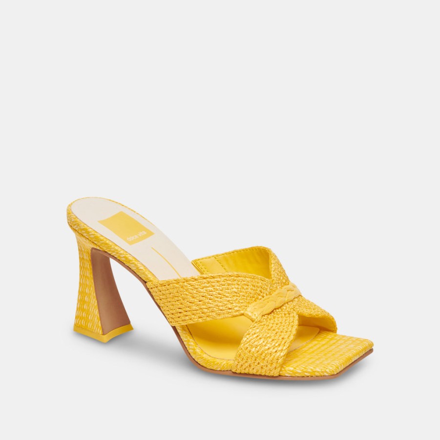 Heels DOLCE VITA | Nitro Heels Yellow Raffia