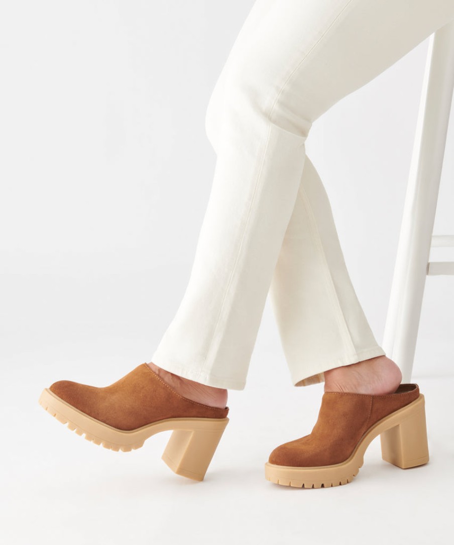 Mules & Clogs DOLCE VITA | Carry Heels Camel Suede