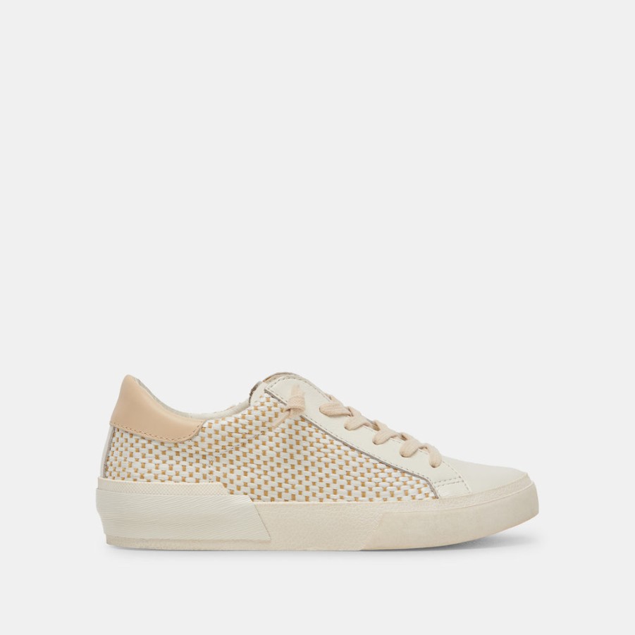 Sneakers DOLCE VITA | Zina Sneakers Tan Cream Raffia