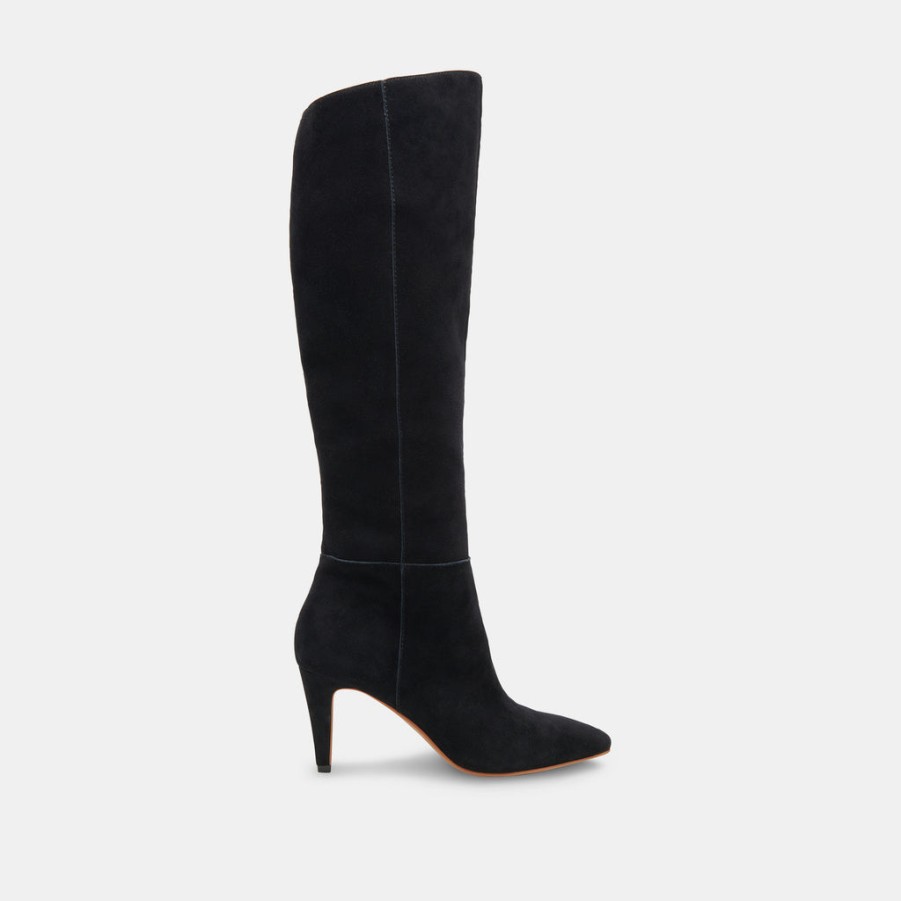 Boots & Booties DOLCE VITA | Haze Wide Calf Boots Onyx Suede