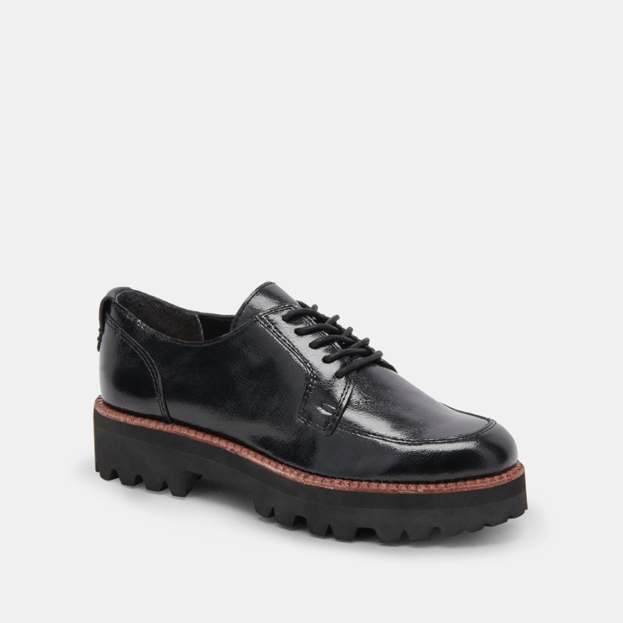 Sneakers DOLCE VITA | Morna Oxfords Midnight Crinkle Patent