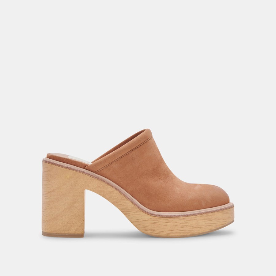 Mules & Clogs DOLCE VITA | Camdin Heels Praline Nubuck