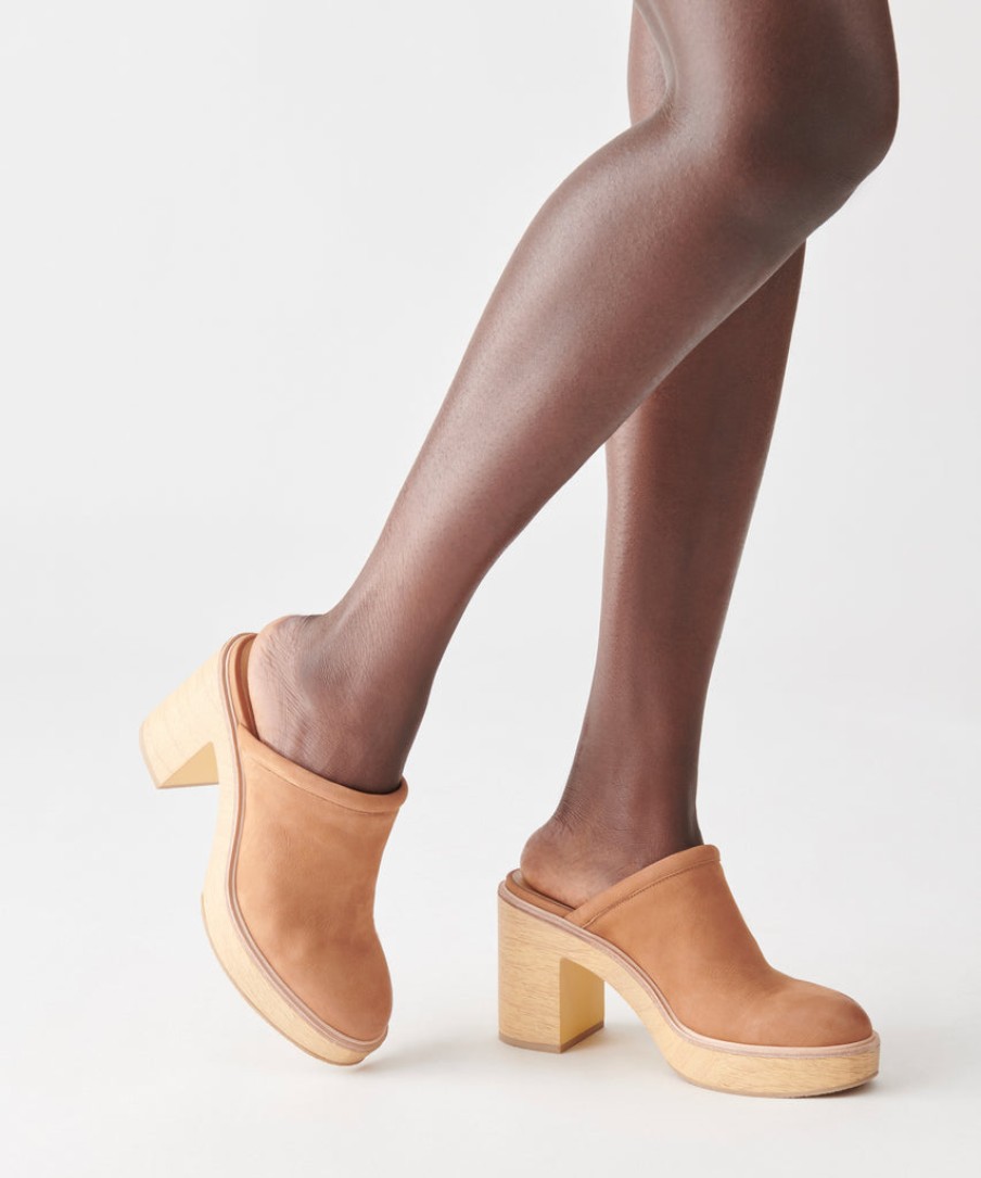 Mules & Clogs DOLCE VITA | Camdin Heels Praline Nubuck