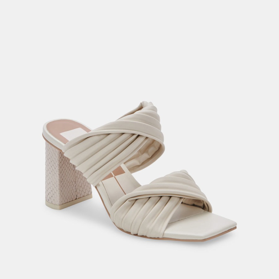 Sandals DOLCE VITA | Pilton Wide Heels Ivory Stella