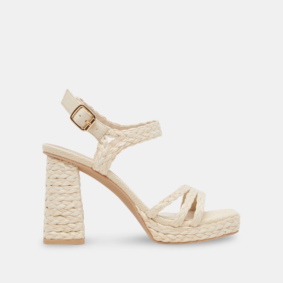 Sandals DOLCE VITA | Alysia Heels Ivory Raffia