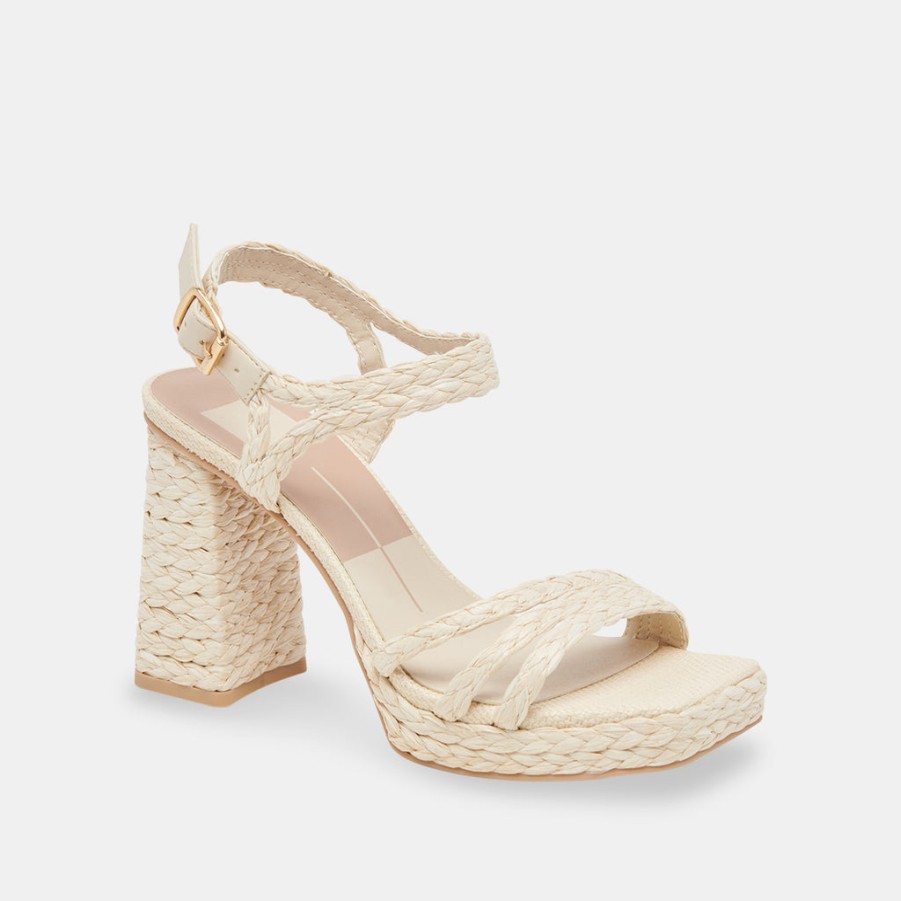 Sandals DOLCE VITA | Alysia Heels Ivory Raffia