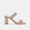 Heels DOLCE VITA | Paily Heels Light Gold Metallic Stella Suede