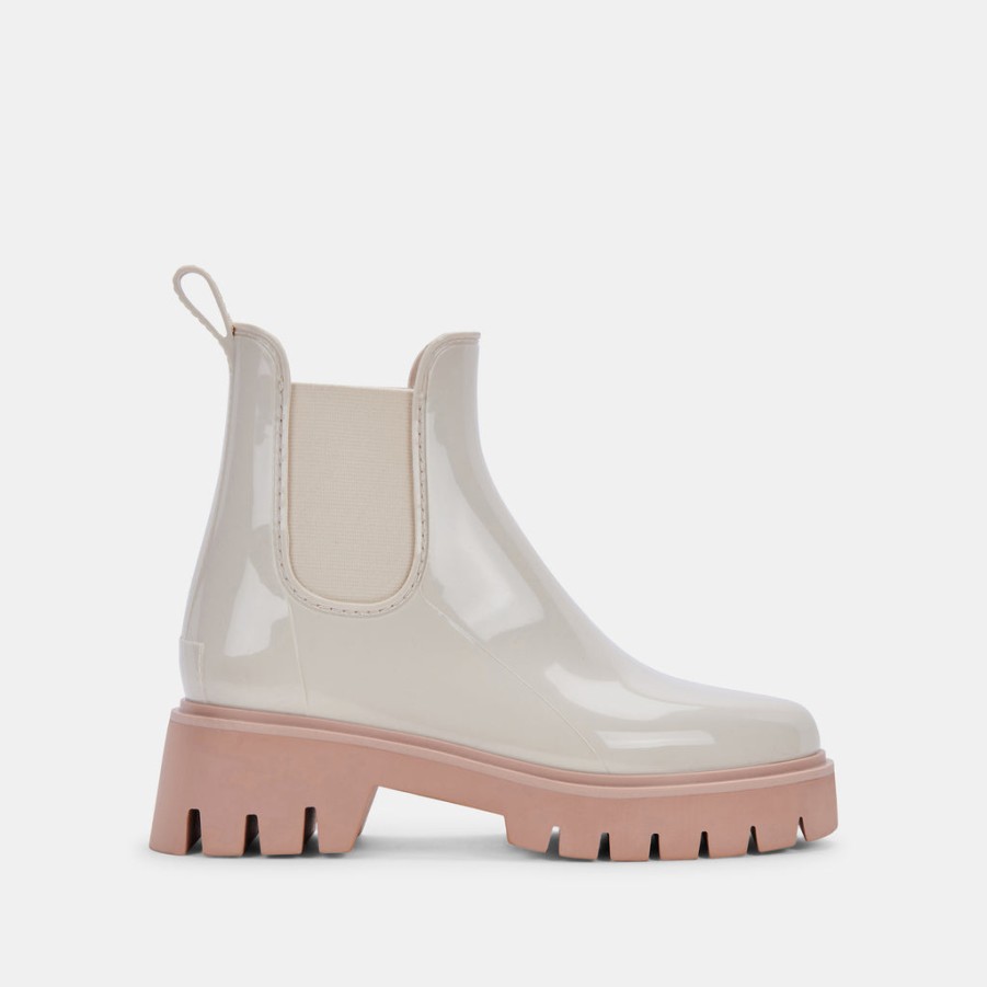 Boots & Booties DOLCE VITA | Thundr H2O Boots Ivory Patent Stella