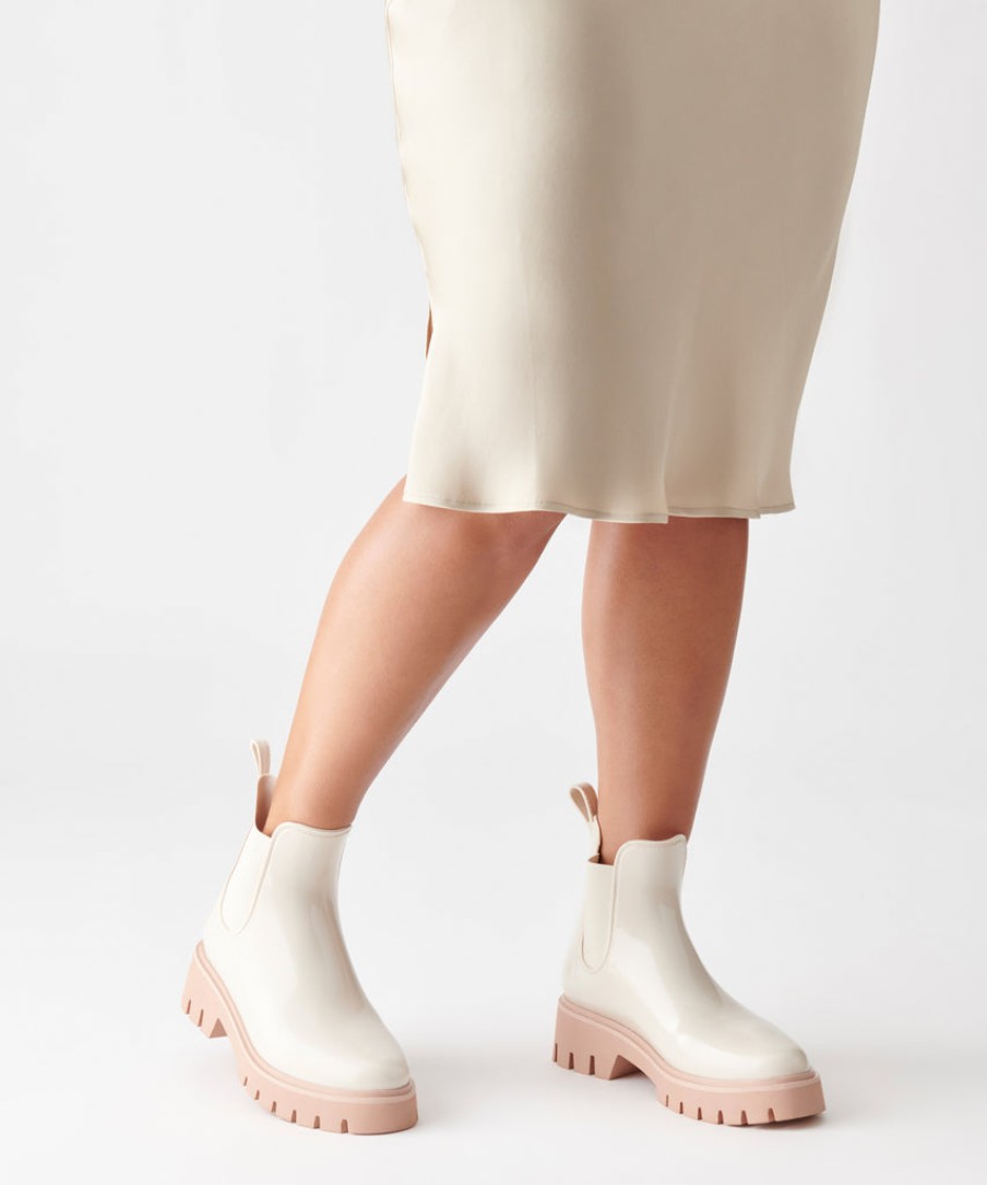 Boots & Booties DOLCE VITA | Thundr H2O Boots Ivory Patent Stella