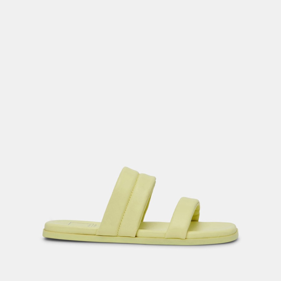 Sandals DOLCE VITA | Adore Sandals Lemon Cream Leather