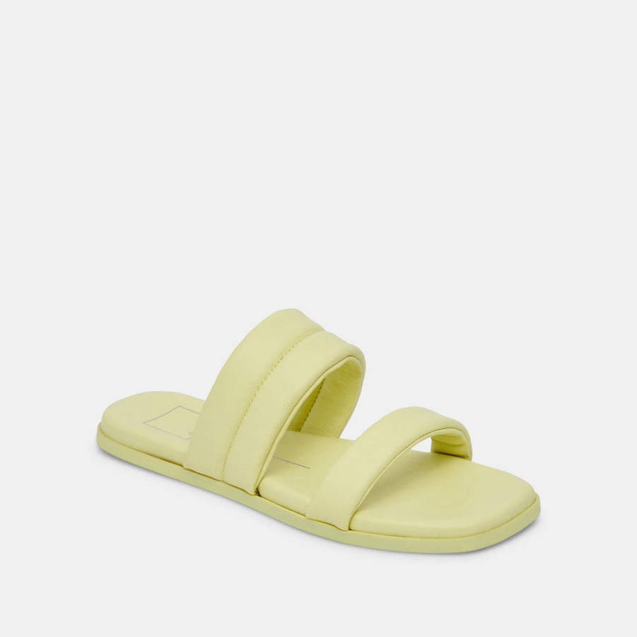 Sandals DOLCE VITA | Adore Sandals Lemon Cream Leather