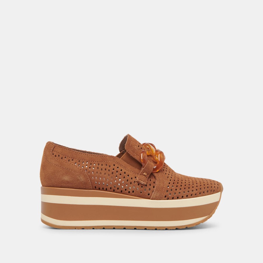 Sneakers DOLCE VITA | Jhenee Perforated Sneakers Pecan Suede