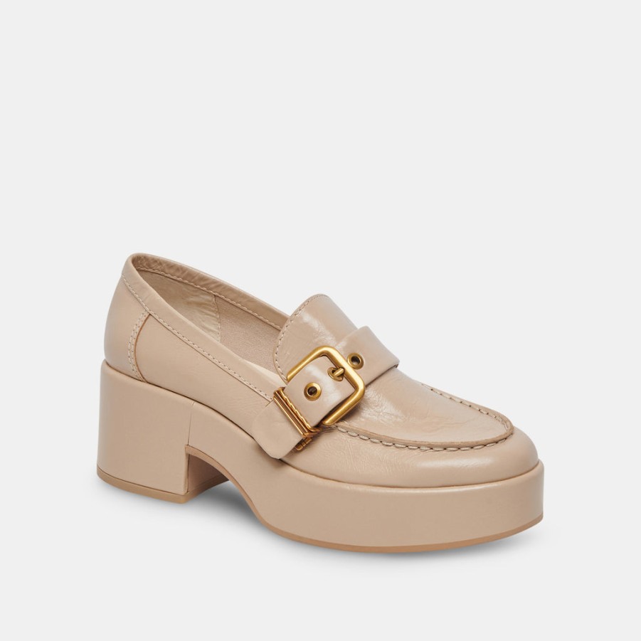 Flats & Loafers DOLCE VITA | Yonder Loafers Sesame Crinkle Patent