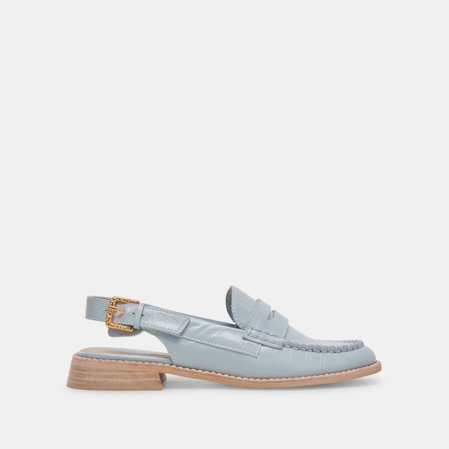 Flats & Loafers DOLCE VITA | Hardi Loafers Sky Blue Crinkle Patent