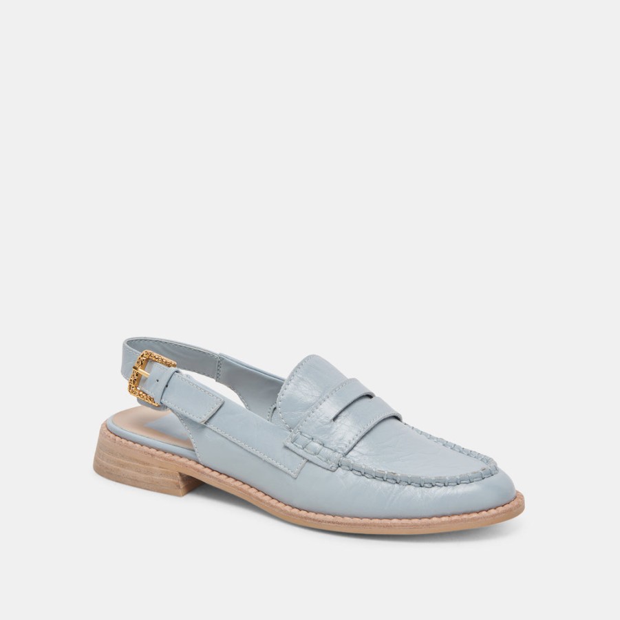 Flats & Loafers DOLCE VITA | Hardi Loafers Sky Blue Crinkle Patent