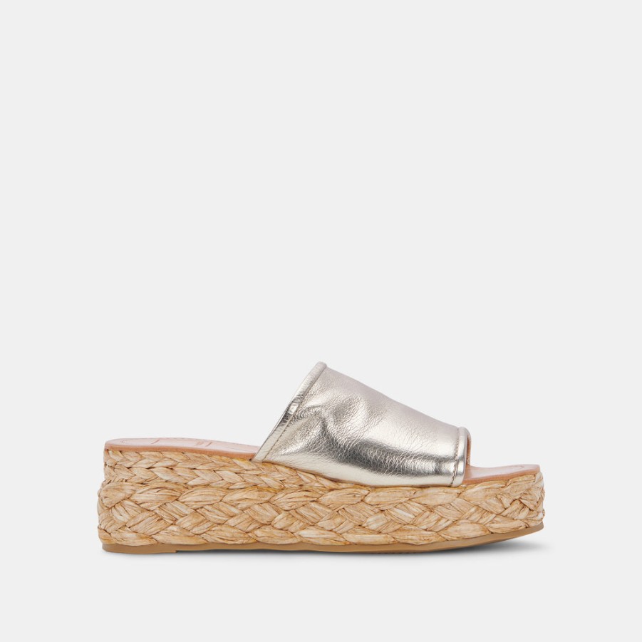 Wedges DOLCE VITA | Pablos Sandals Light Gold Metallic Leather