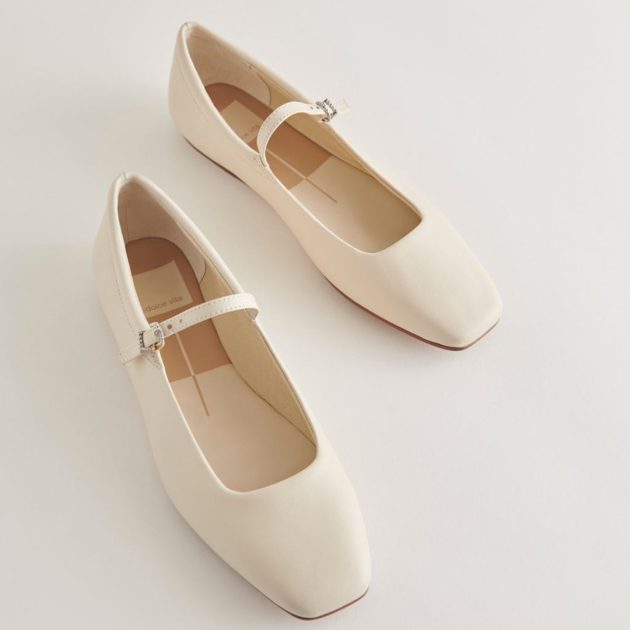 Flats & Loafers DOLCE VITA | Reyes Ballet Flats Ivory Leather