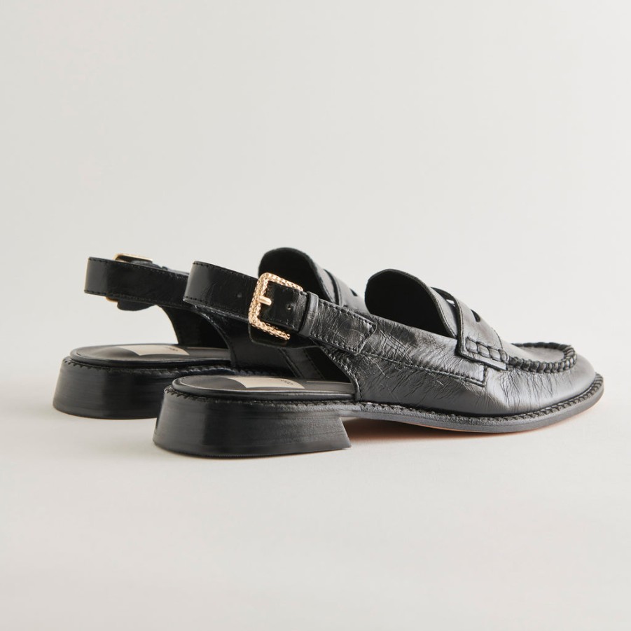 Flats & Loafers DOLCE VITA | Hardi Loafers Midnight Crinkle Patent