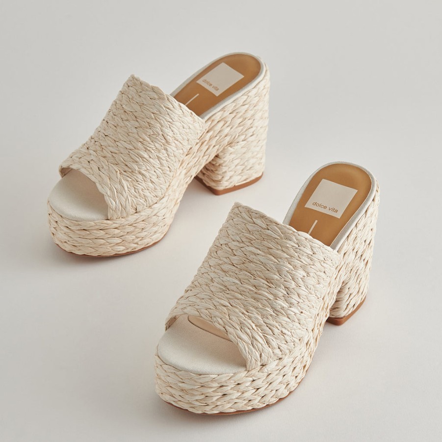 Wedges DOLCE VITA | Elora Heels Off White Raffia