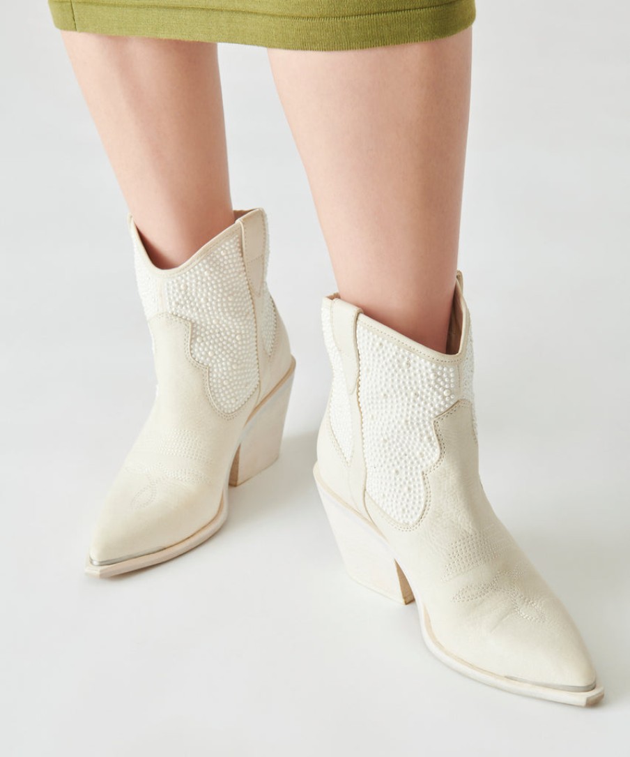 Boots & Booties DOLCE VITA | Nashe Booties Off White Pearls