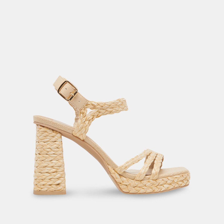 Sandals DOLCE VITA | Alysia Heels Lt Natural Raffia