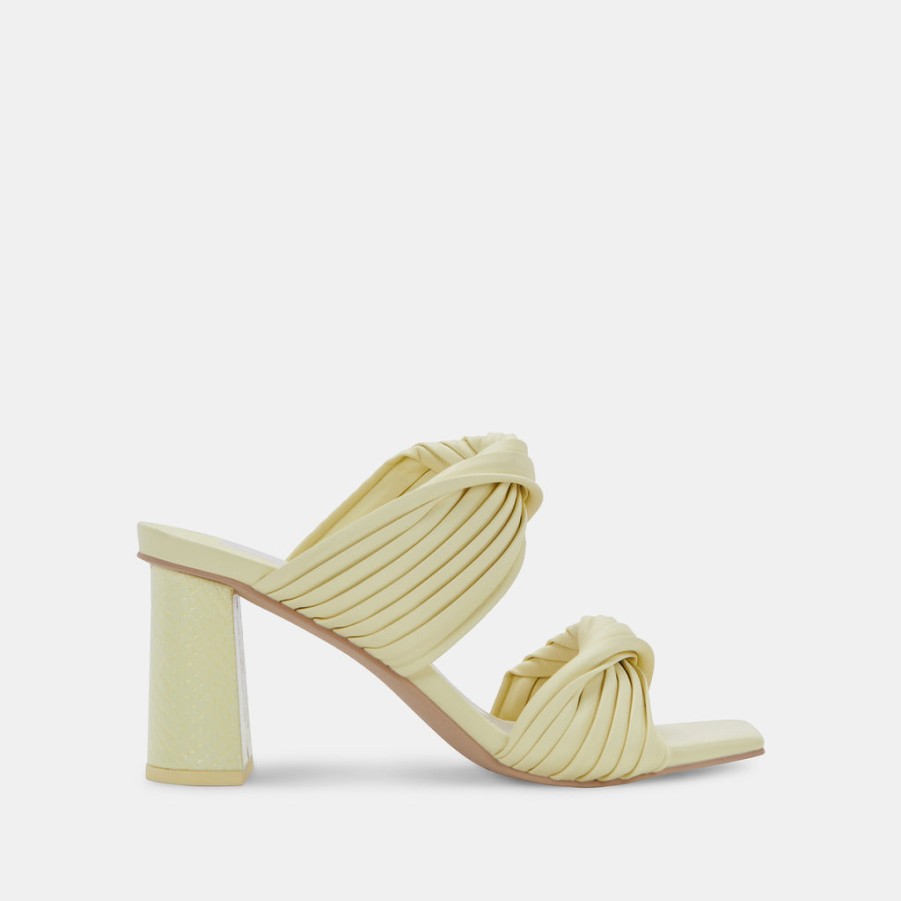 Sandals DOLCE VITA | Pilton Heels Lemon Cream Stella