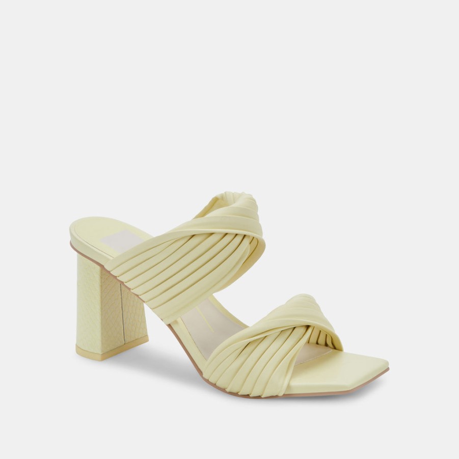 Sandals DOLCE VITA | Pilton Heels Lemon Cream Stella