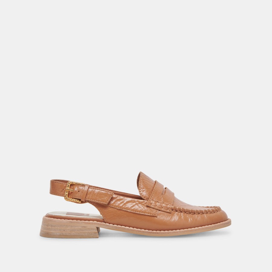 Flats & Loafers DOLCE VITA | Hardi Loafers Tan Crinkle Patent