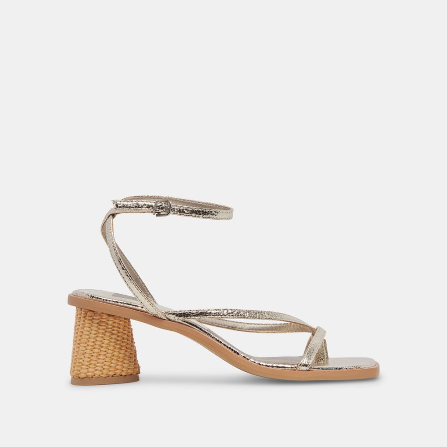 Sandals DOLCE VITA | Banita Sandals Light Gold Crackled Stella