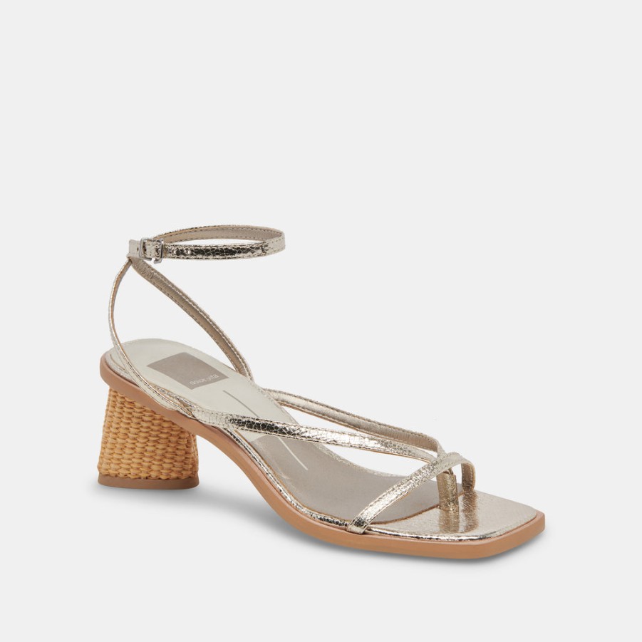 Sandals DOLCE VITA | Banita Sandals Light Gold Crackled Stella