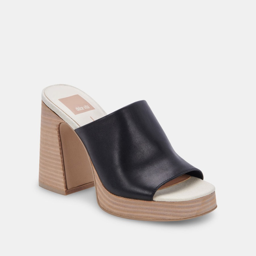 Mules & Clogs DOLCE VITA | Lukas Heels Black Leather