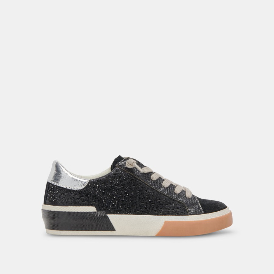 Sneakers DOLCE VITA | Zina Crystal Sneakers Black Suede