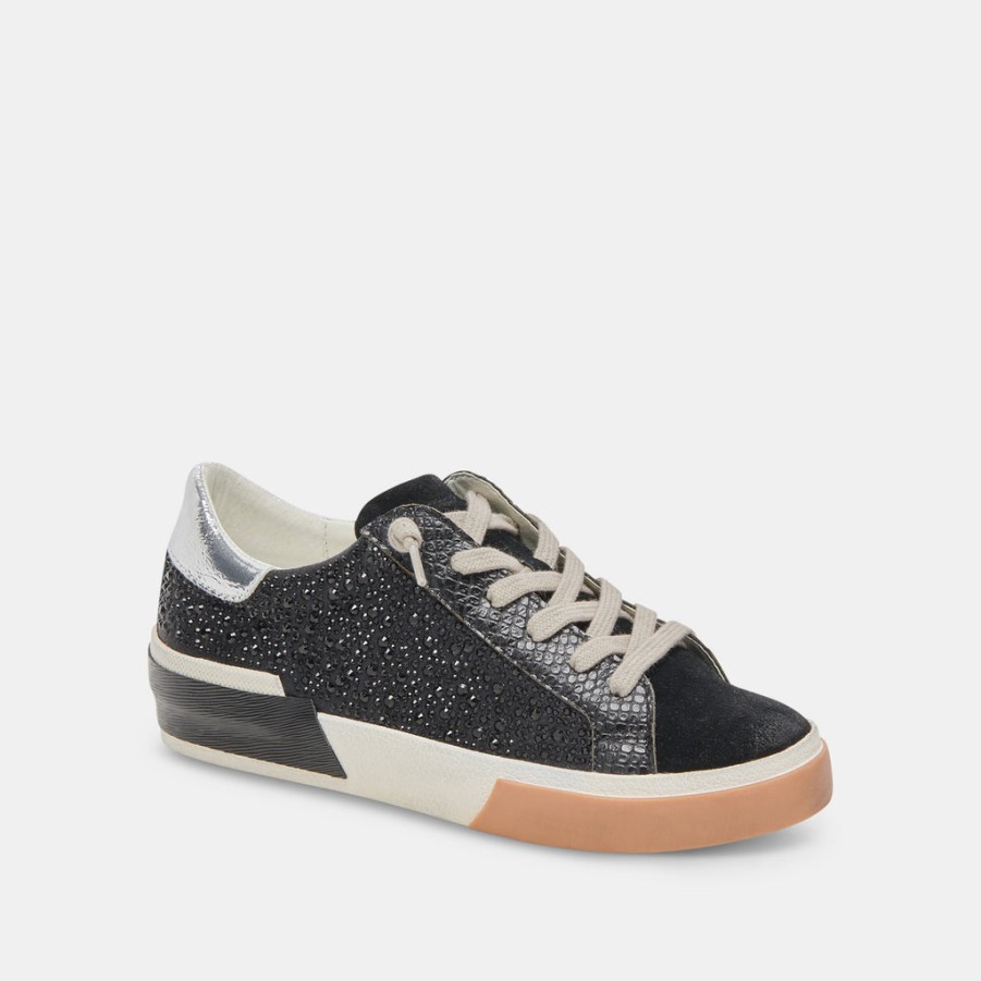 Sneakers DOLCE VITA | Zina Crystal Sneakers Black Suede