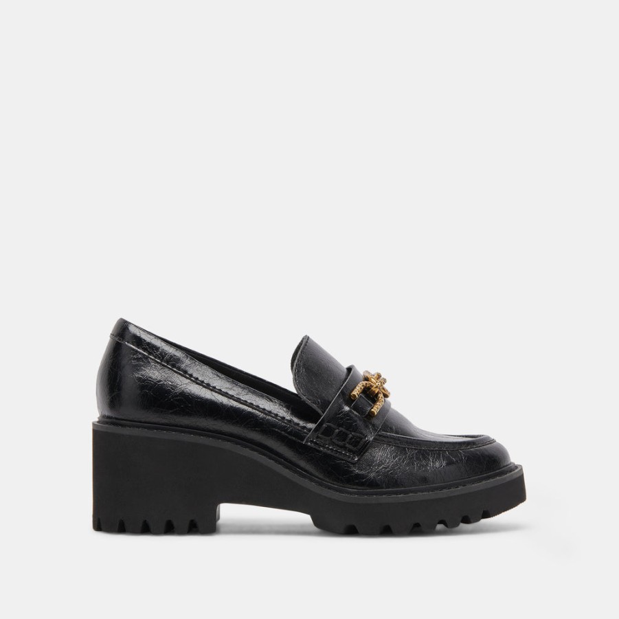 Wedges DOLCE VITA | Harlen Loafer Midnight Crinkle Patent