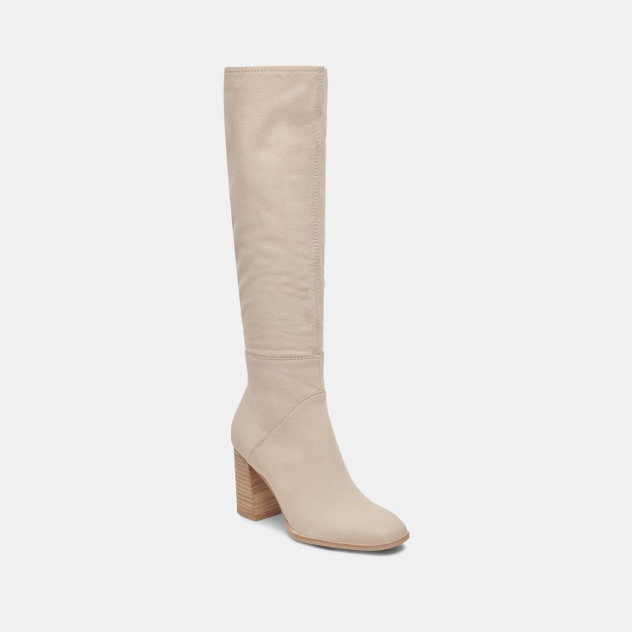 Boots & Booties DOLCE VITA | Fynn Wide Calf Boots Sand Nubuck