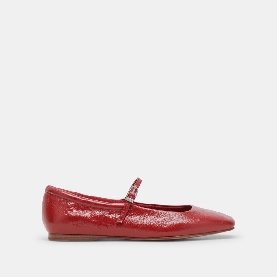 Flats & Loafers DOLCE VITA | Reyes Ballet Flats Red Crinkle Patent