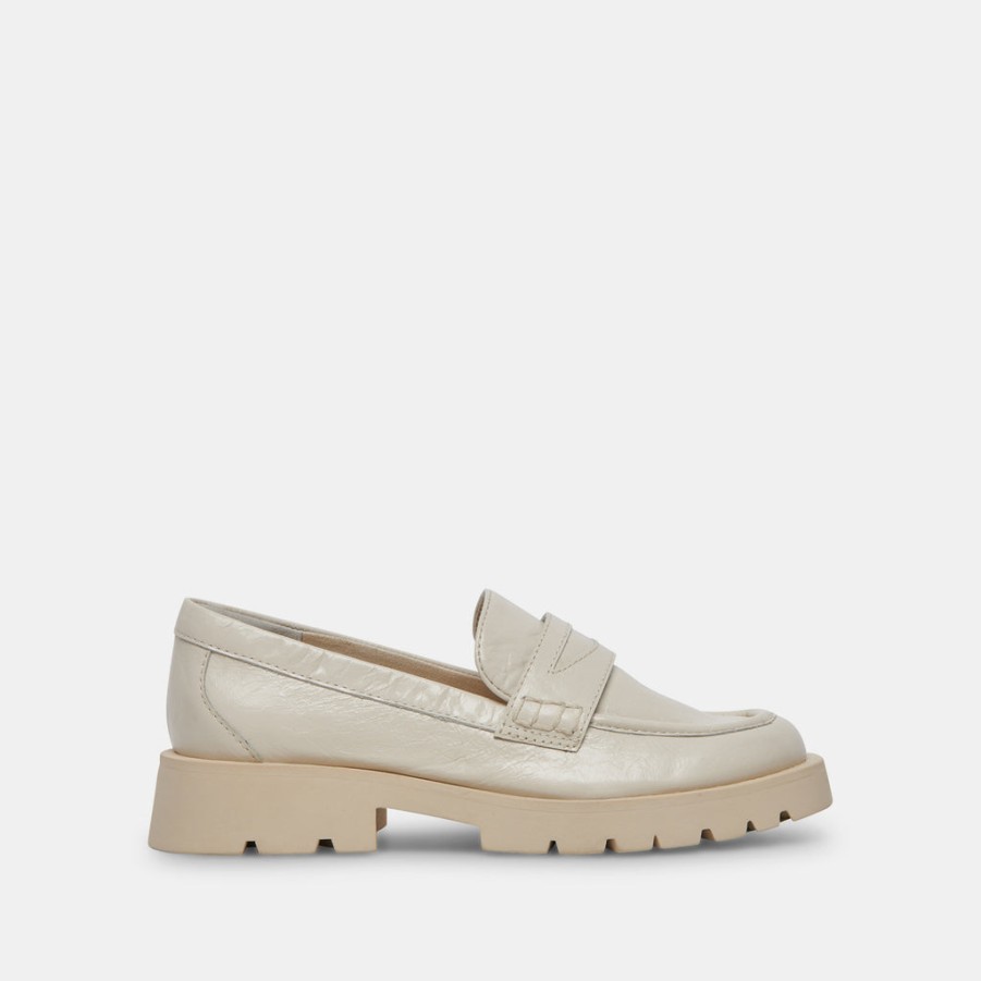 Flats & Loafers DOLCE VITA | Elias Flats Off White Crinkle Patent