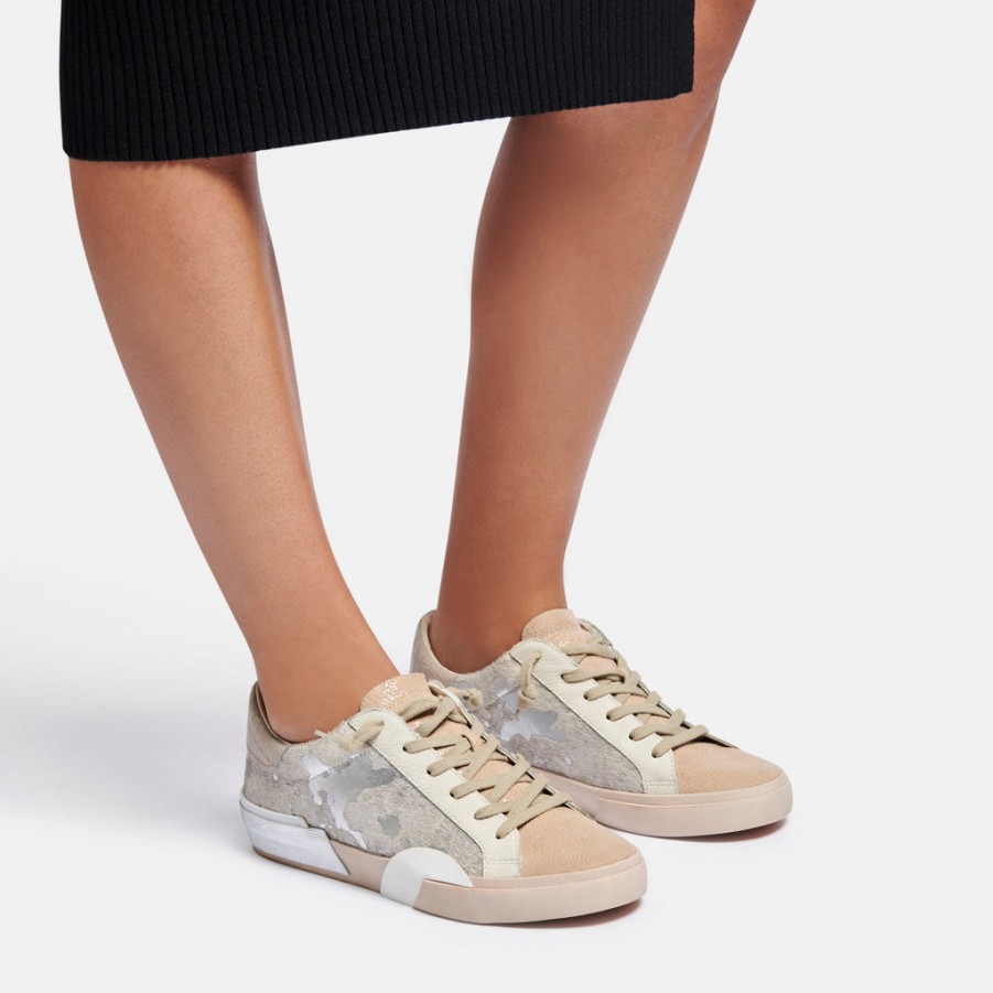 Sneakers DOLCE VITA | Zina Sneakers Dune Metallic Calf Hair