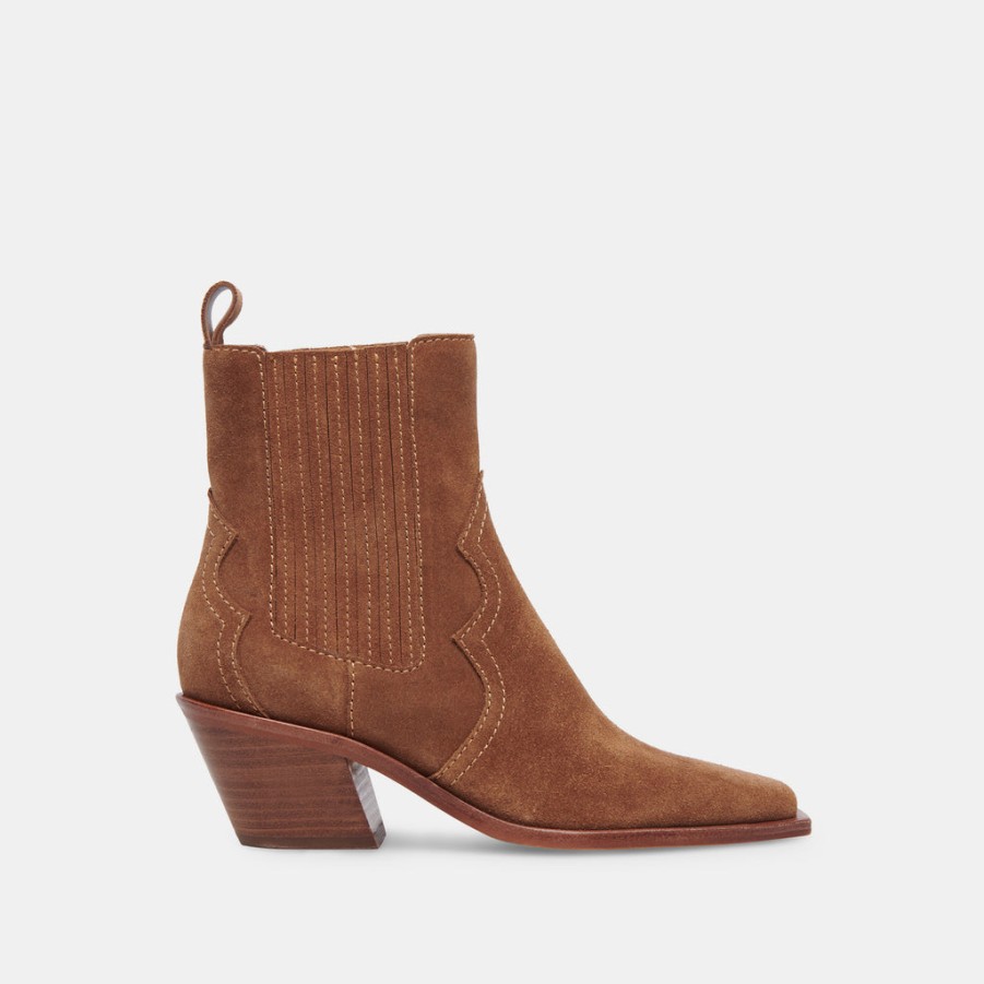 Boots & Booties DOLCE VITA | Senna Booties Chestnut Suede