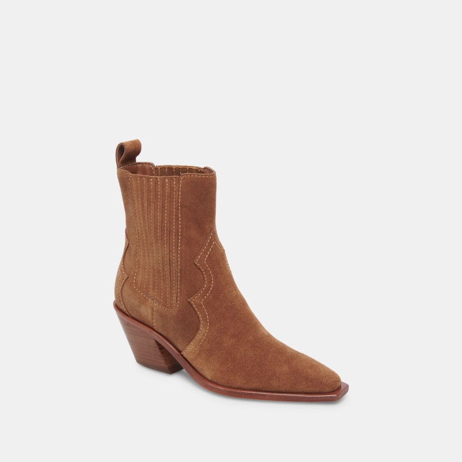 Boots & Booties DOLCE VITA | Senna Booties Chestnut Suede